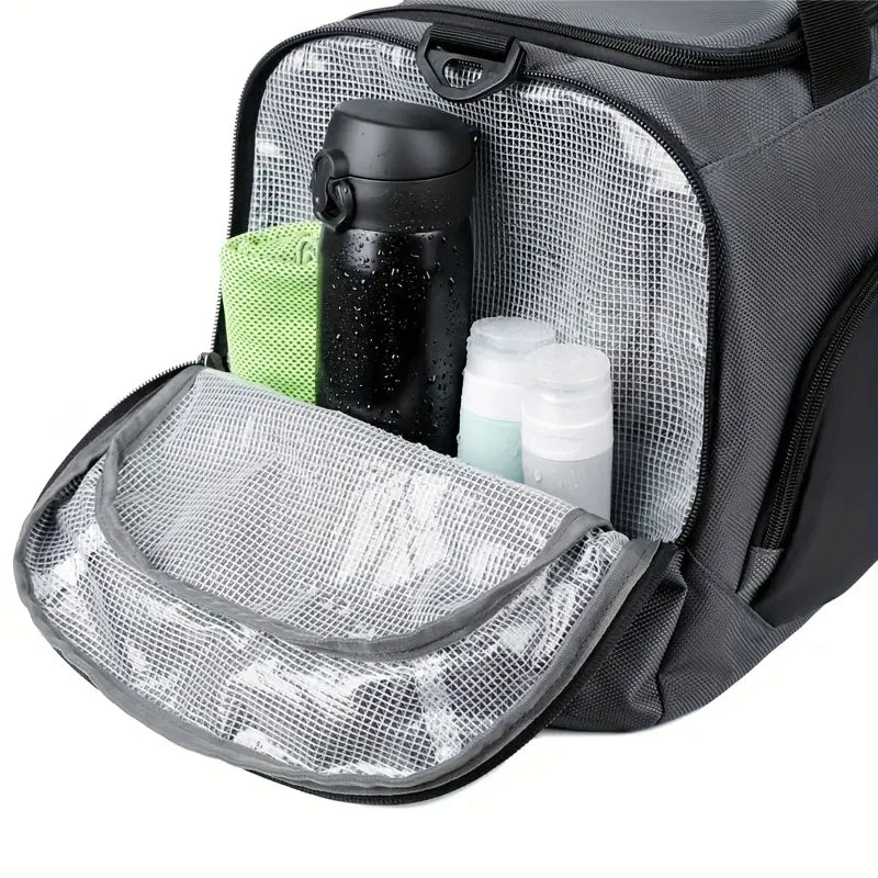 Outdoor Travel Bag Duffel Bag, Wet And Dry Separation Gym Bag With Shoe Compartment
