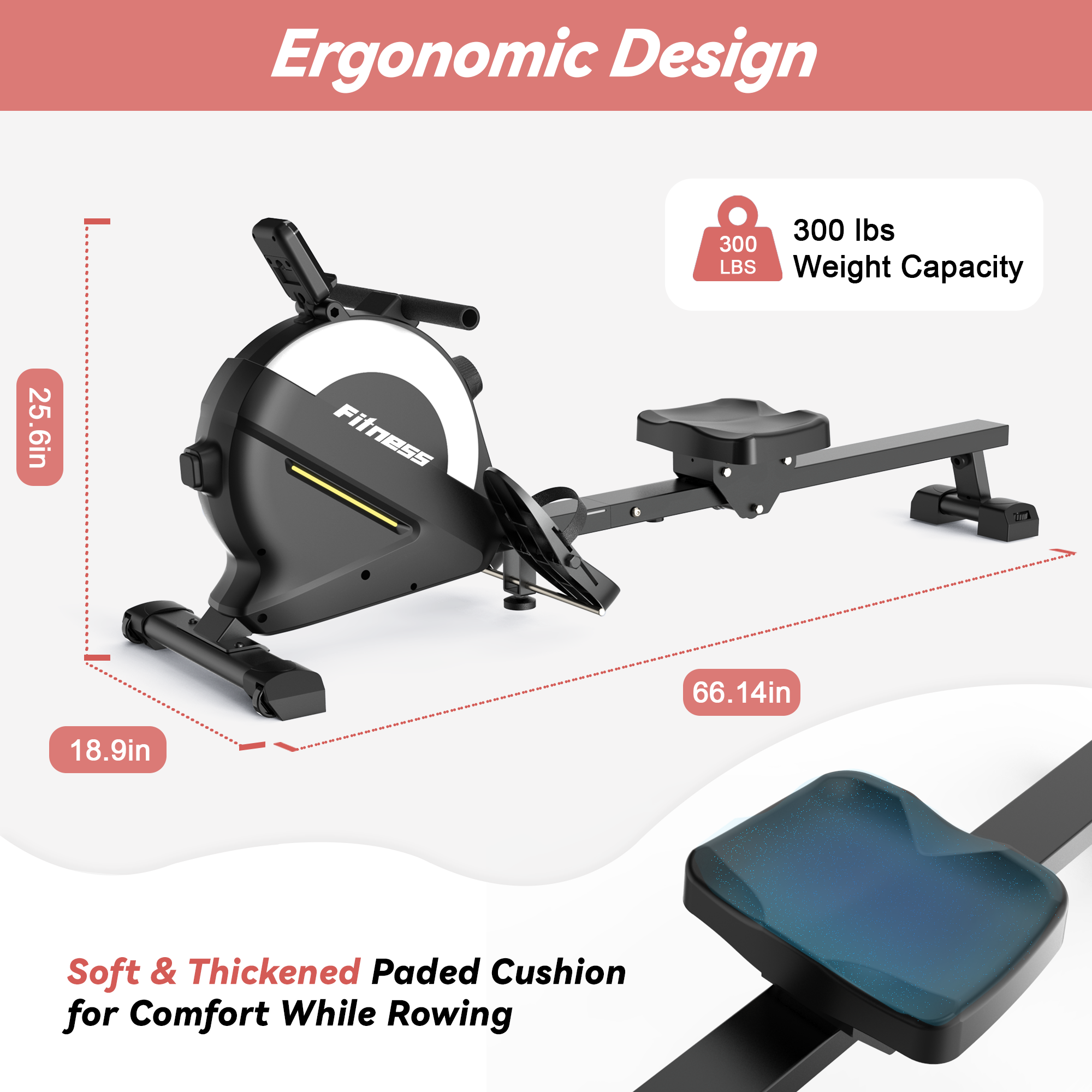 Magnetic Resistance Rowing Machine | Lichico