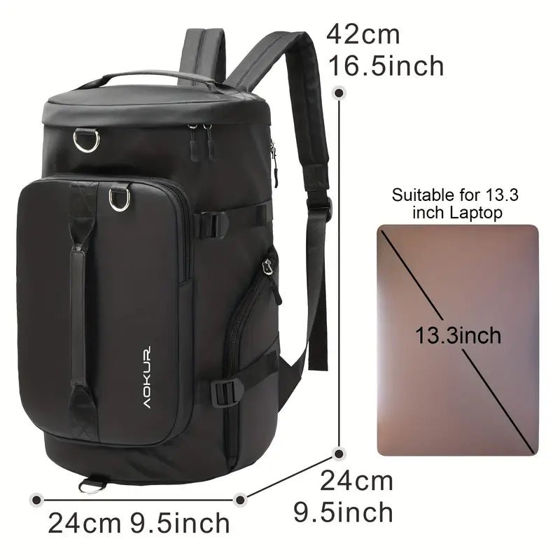 Men's Waterproof Large Capacity Backpack, Gym Sports Duffel Bags.