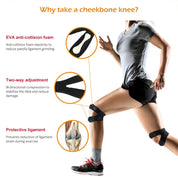 Sports Adjustable Knee Brace, Knee Pain Relief Protective Gear  Support for Men and Women Running Riding Football Hiking