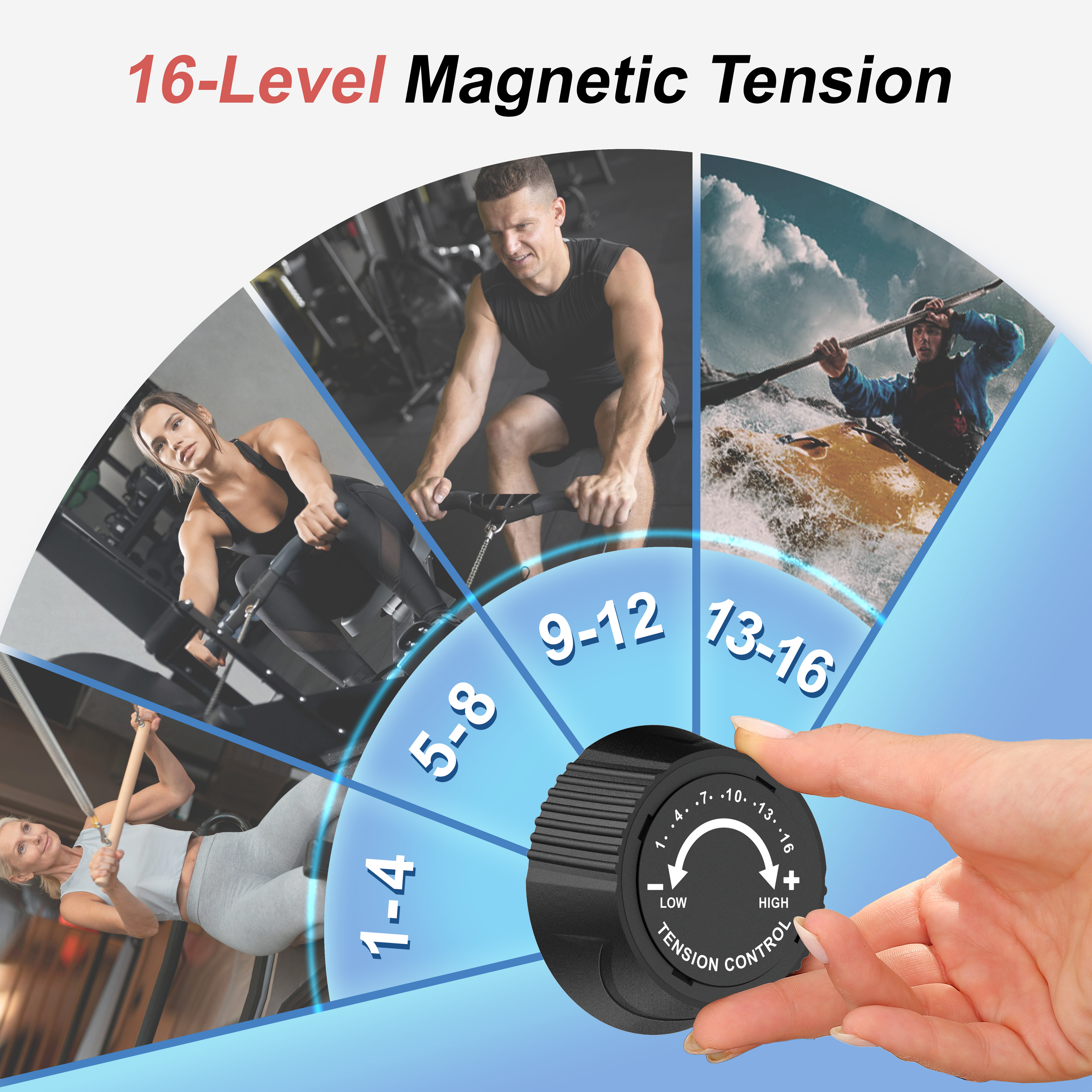 Magnetic Resistance Rowing Machine | Lichico