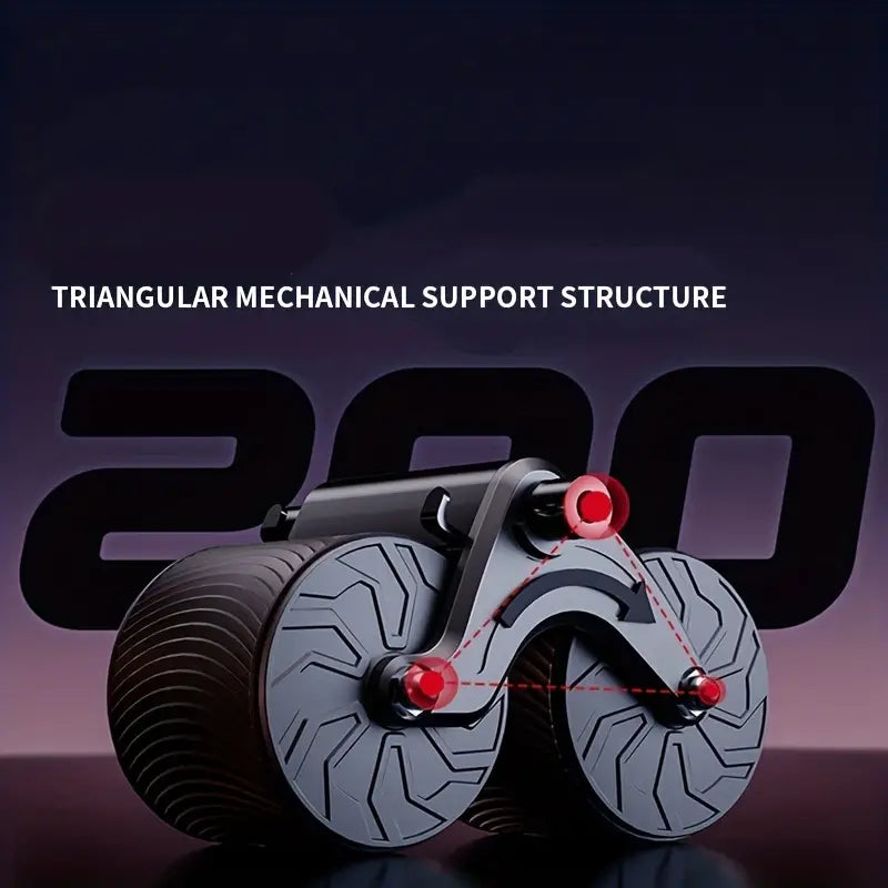 Ab Roller Wheel with Elbow Support,Auto-Rebound Abdominal Wheel